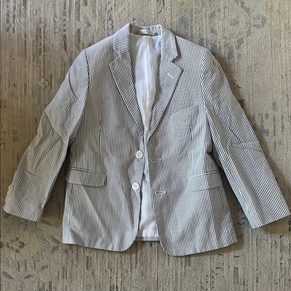 Nordstrom Other - Nordstrom Navy and White seersucker Blazer